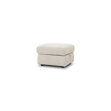 Ezra Storage Footstool in Hopsack Natural Fabric