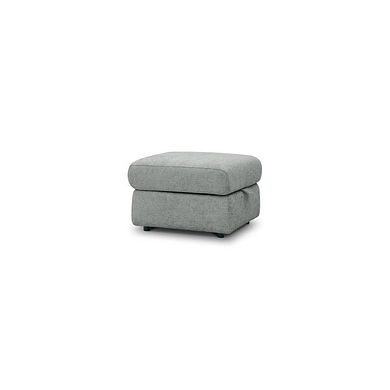 Ezra Storage Footstool in Hopsack Platinum Fabric