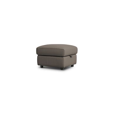 Ezra Storage Footstool in Oyster Leather
