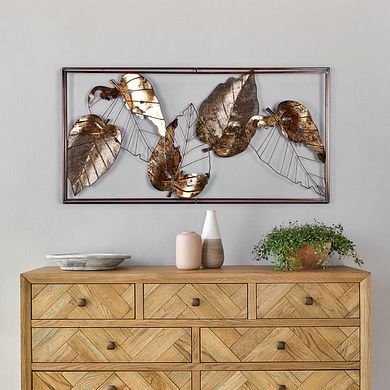 Falling Leaves Metal Wall Art