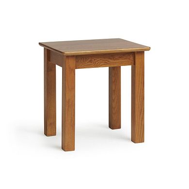 French Farmhouse Rustic Solid Oak Dressing Table Stool