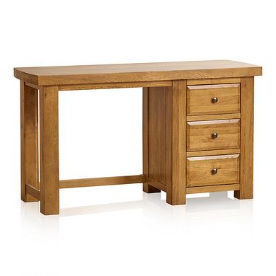 Hercules Rustic Solid Oak Dressing Table