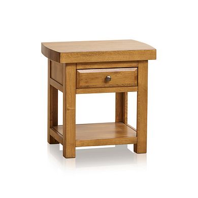 Hercules Rustic Solid Oak Side Table