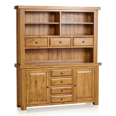 Hercules Rustic Solid Oak Large Dresser