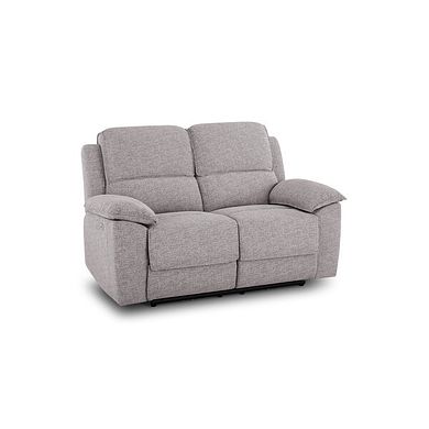 Goodwood 2 Seater Electric Recliner Sofa in Andaz Silver Fabric