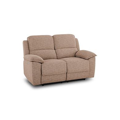 Goodwood 2 Seater Electric Recliner Sofa in Jetta Beige Fabric