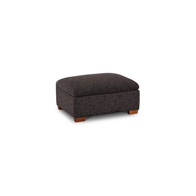 Goodwood Storage Footstool in Andaz Charcoal Fabric