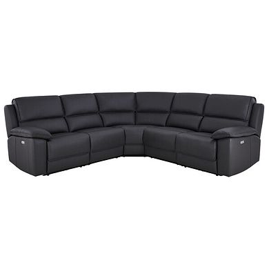 Goodwood Electric Reclining Modular Group 3 in Black Leather