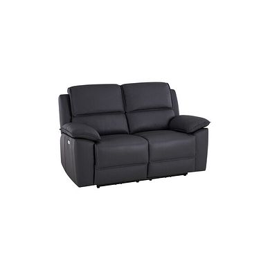 Goodwood Electric Recliner 2 Seater Sofa in Black Leather