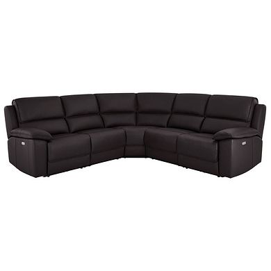 Goodwood Electric Reclining Modular Group 3 in Brown Leather