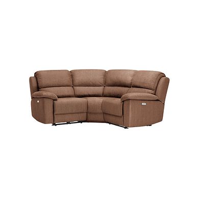 Goodwood Electric Reclining Modular Group 1 in Plush Brown Fabric