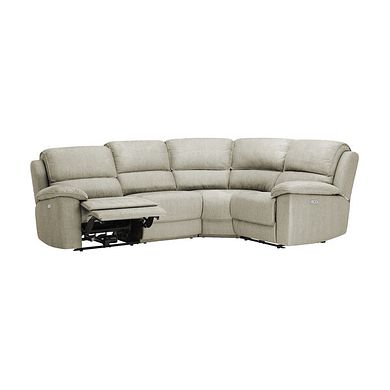 Goodwood Electric Reclining Modular Group 2 in Plush Beige Fabric