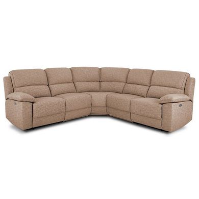 Goodwood Electric Reclining Modular Group 3 in Jetta Beige Fabric