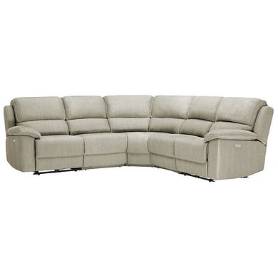 Goodwood Electric Reclining Modular Group 3 in Plush Beige Fabric