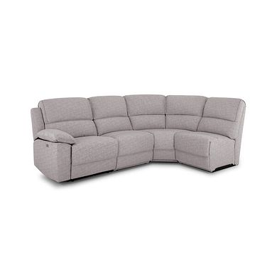 Goodwood Electric Reclining Modular Group 4 in Andaz Silver Fabric