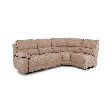 Goodwood Electric Reclining Modular Group 4 in Jetta Beige Fabric