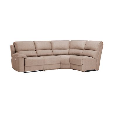 Goodwood Electric Reclining Modular Group 4 in Plush Beige Fabric