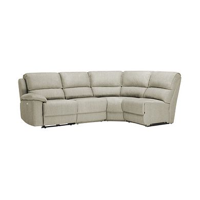 Goodwood Electric Reclining Modular Group 4 in Plush Beige Fabric