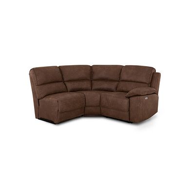 Goodwood Electric Reclining Modular Group 7 in Ranch Dark Brown Fabric
