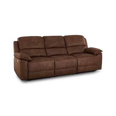 Goodwood Electric Reclining Modular Group 9 in Ranch Dark Brown Fabric