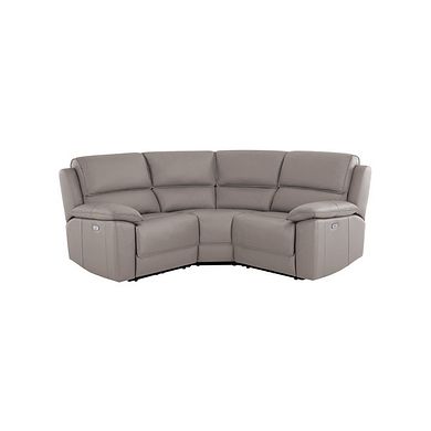 Goodwood Electric Reclining Modular Group 1 in Light Grey Leather
