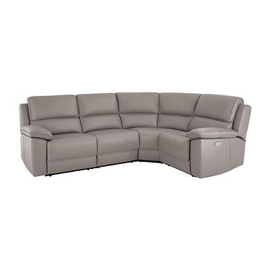 Goodwood Electric Reclining Modular Group 2 in Light Grey Leather