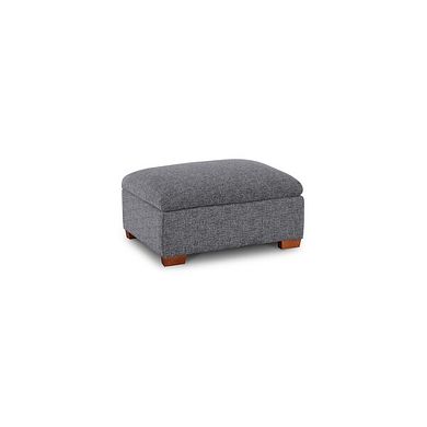 Goodwood Storage Footstool in Santos Steel