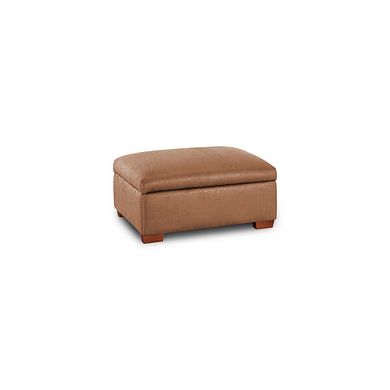 Goodwood Storage Footstool in Ranch Brown Fabric