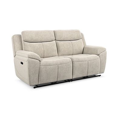 Hadley 3 Seater Electric Recliner Sofa with Power Headrests  in Amigo Linen Fabric