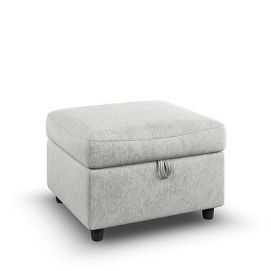 Hadley Storage Footstool in Amigo Dove Fabric