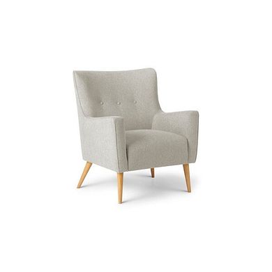 Harris Accent Chair in Linen Cream Fabric