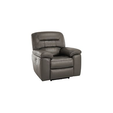 Hastings Electric Recliner Armchair in Dark Grey Leather