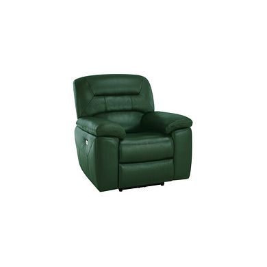 Hastings Electric Recliner Armchair in Green Leather