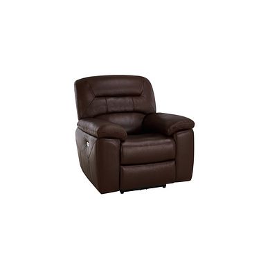 Hastings Electric Recliner Armchair in Two Tone Brown Leather