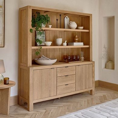 Highworth Natural Solid Oak Extra Large Dresser