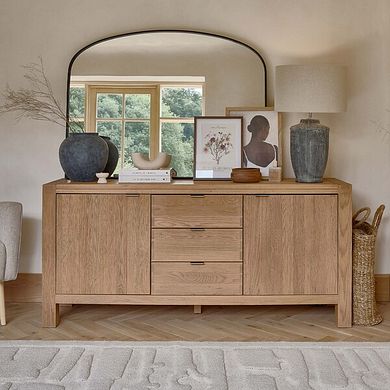 Highworth Natural Solid Oak Extra Large Sideboard