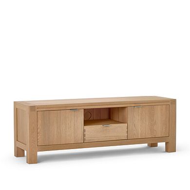 Highworth Natural Solid Oak Large TV Unit