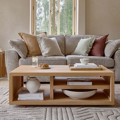 Highworth Natural Solid Oak Storage Coffee Table