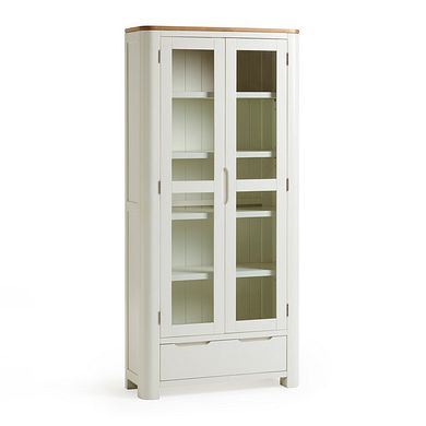 Hove Natural Oak and Painted Display Cabinet
