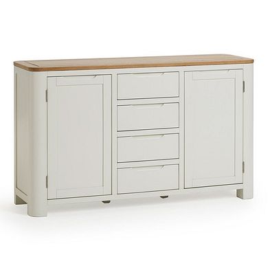 Hove Natural Oak and Painted Large Sideboard