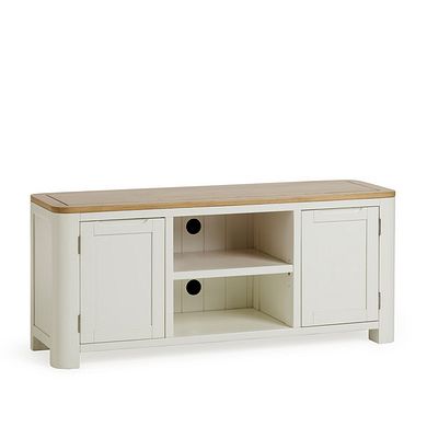 Hove Natural Oak and Painted Large TV Unit