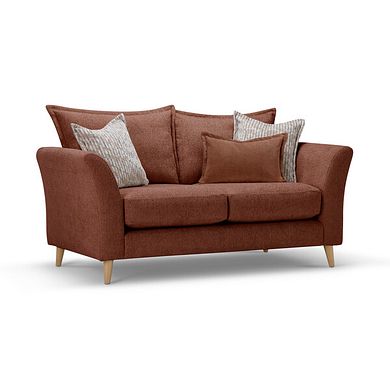 Hoxley 2 Seater Sofa in Leo Rust fabric