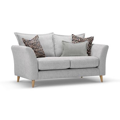 Hoxley 2 Seater Sofa in Leo Silver fabric