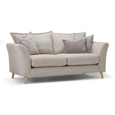 Hoxley 3 Seater Sofa in Leo Biscuit fabric