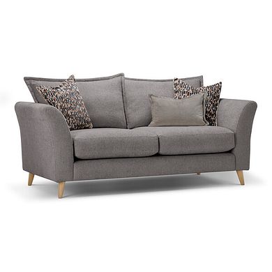 Hoxley 3 Seater Sofa in Leo Truffle fabric