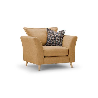 Hoxley Armchair in Leo Mustard fabric