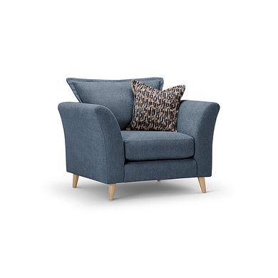 Hoxley Armchair in Leo Ocean fabric