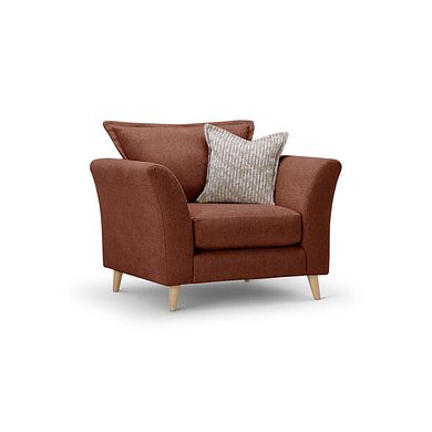 Hoxley Armchair in Leo Rust fabric