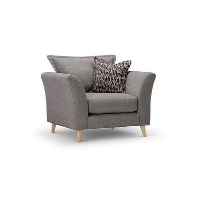 Hoxley Armchair in Leo Truffle fabric