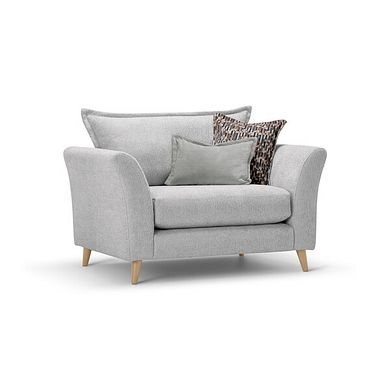 Hoxley Loveseat in Leo Silver fabric